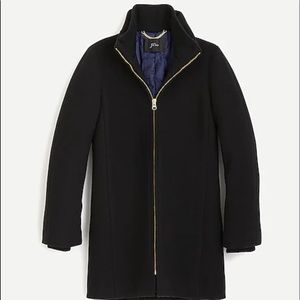 J Crew Tall Lodge Coat Italian Stadium-Cloth Wool
